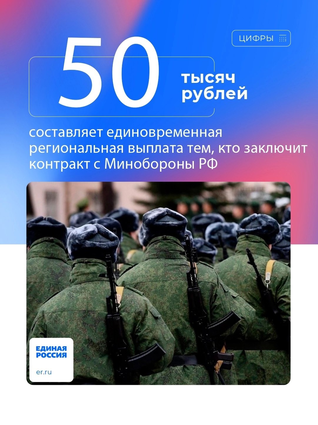 Вологжане, заключившие контракт с Минобороны РФ, получат от Вологодской области 50 тысяч рублей.